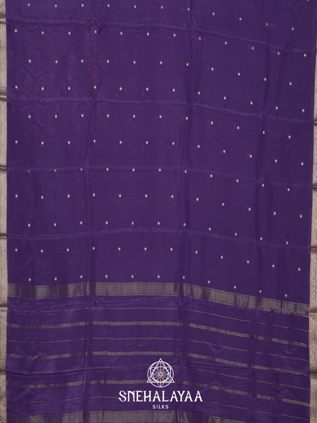 Violet Mysore Silk Saree