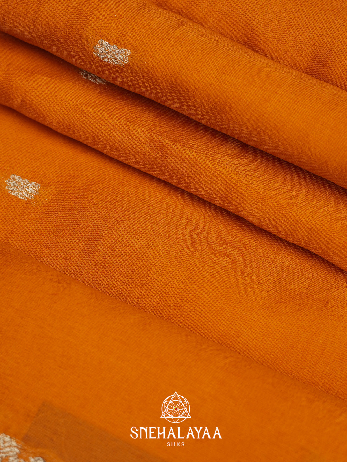 Orange  Mysore Silk Saree
