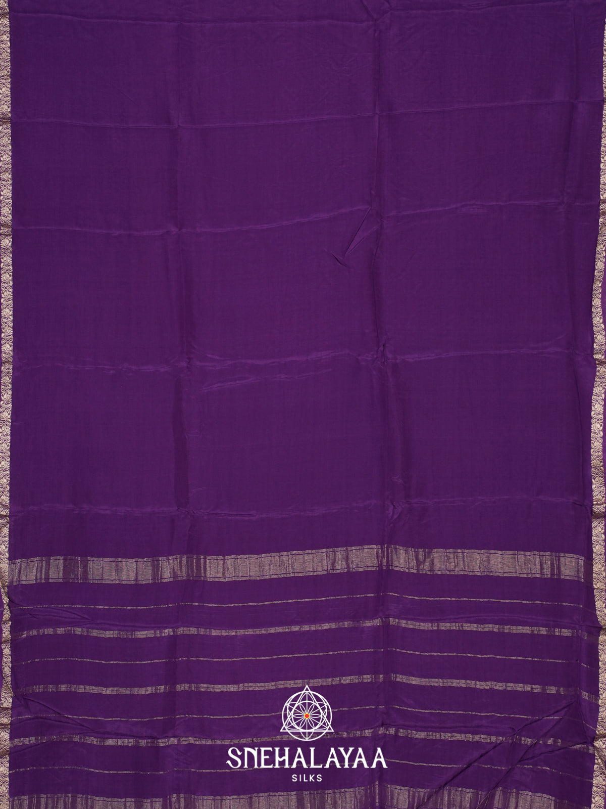 Violet Mysore Silk Saree