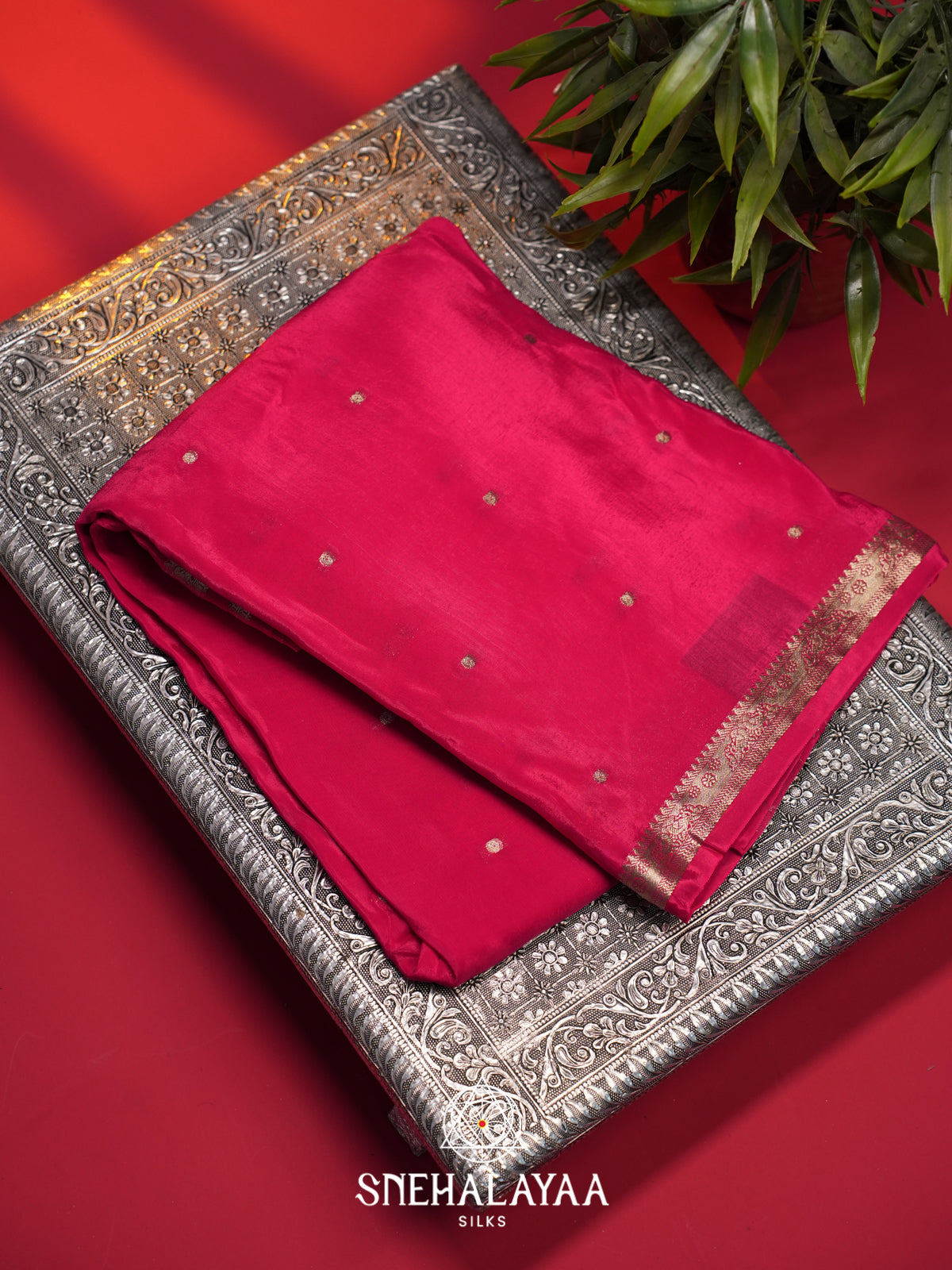 Rani Pink Mysore Silk Saree