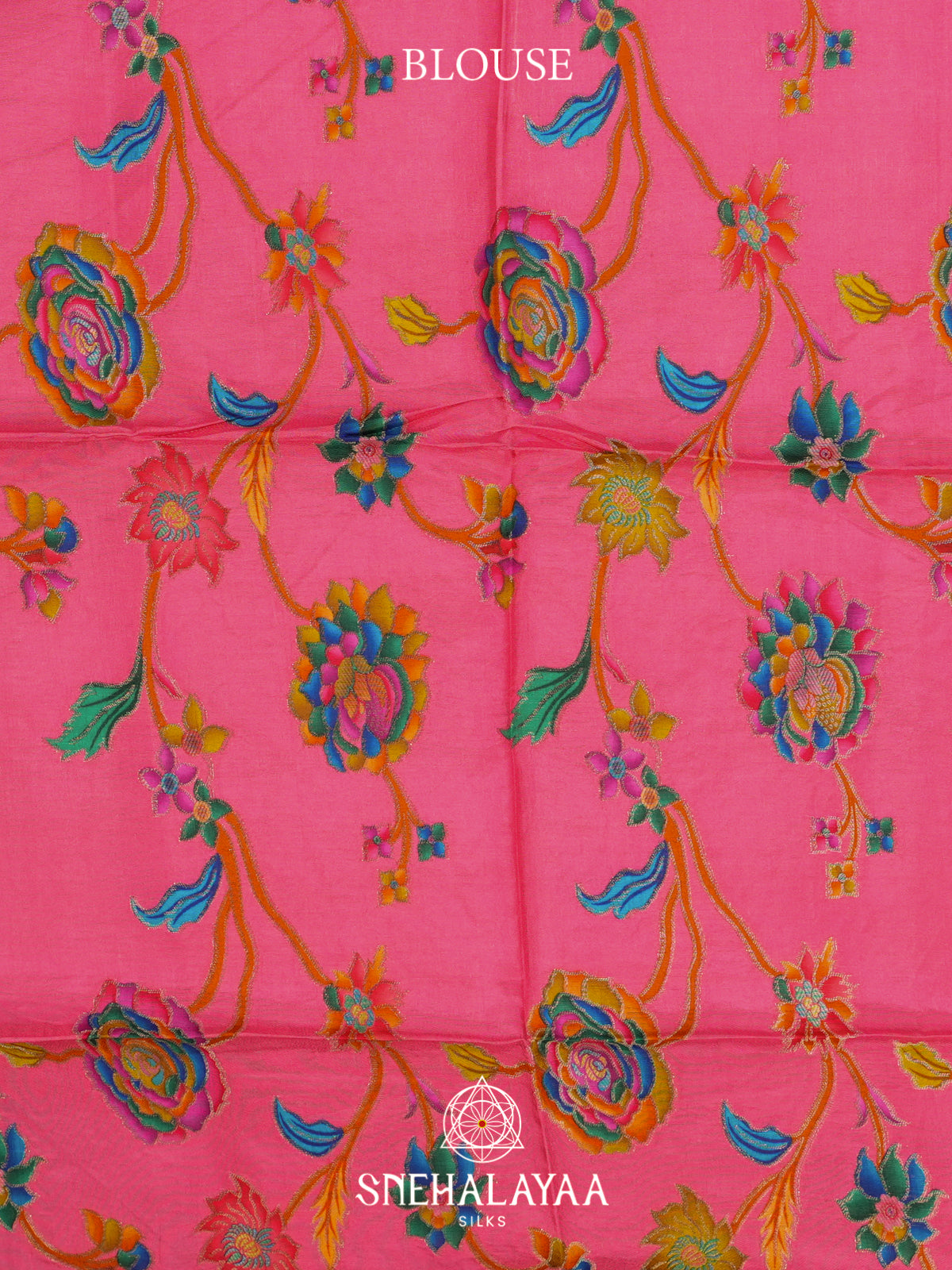 Blue Mysore Silk Saree