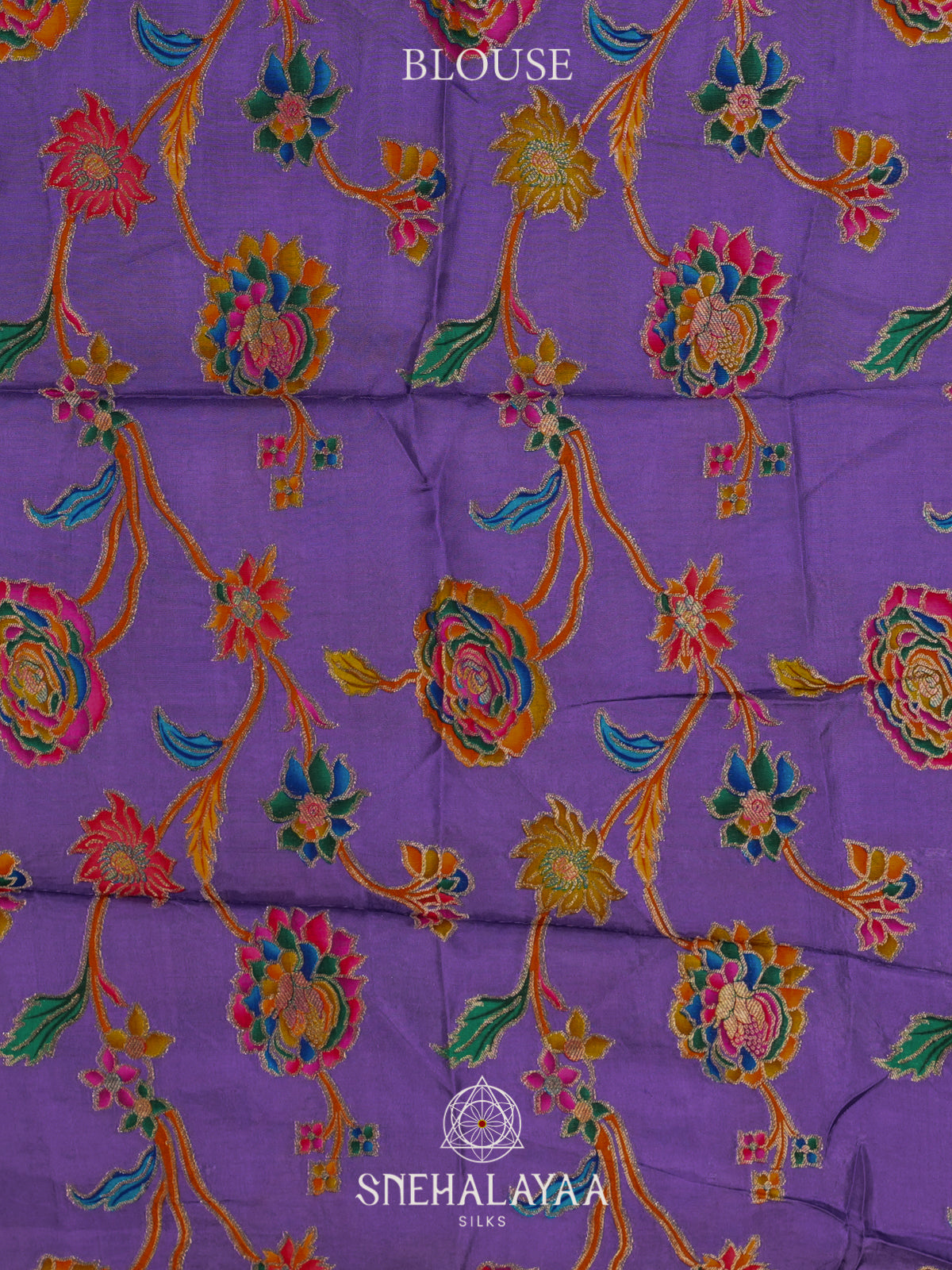 Blue Mysore Silk Saree