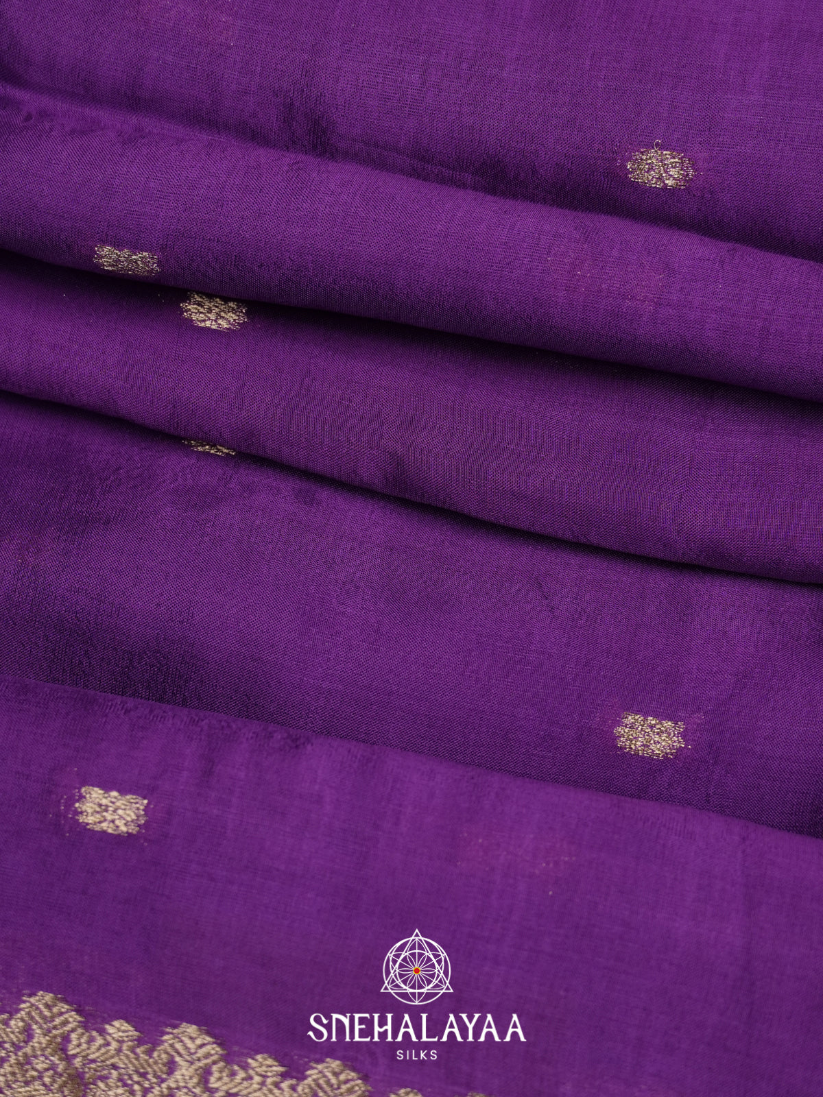Violet Mysore Silk Saree