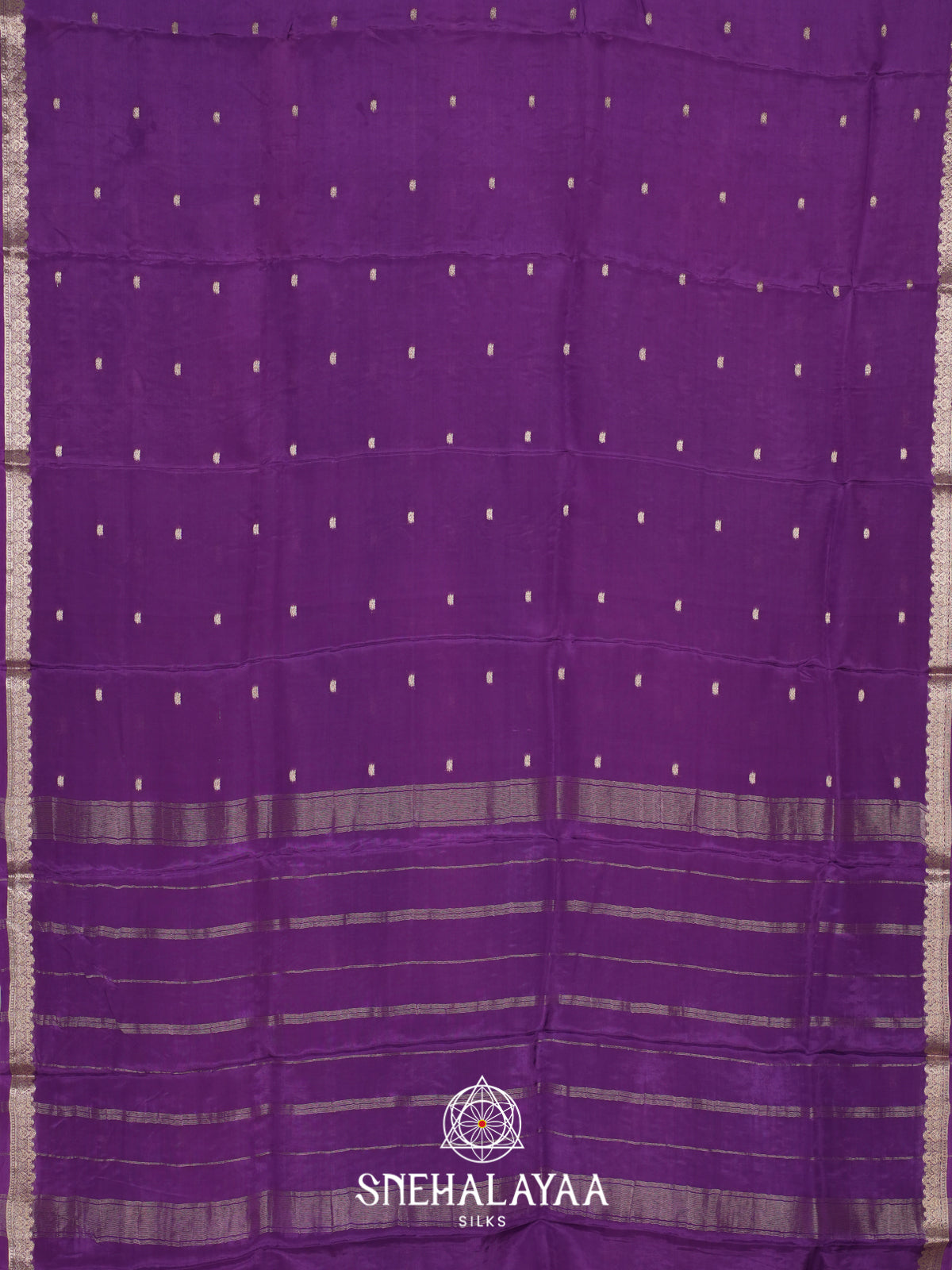 Violet Mysore Silk Saree
