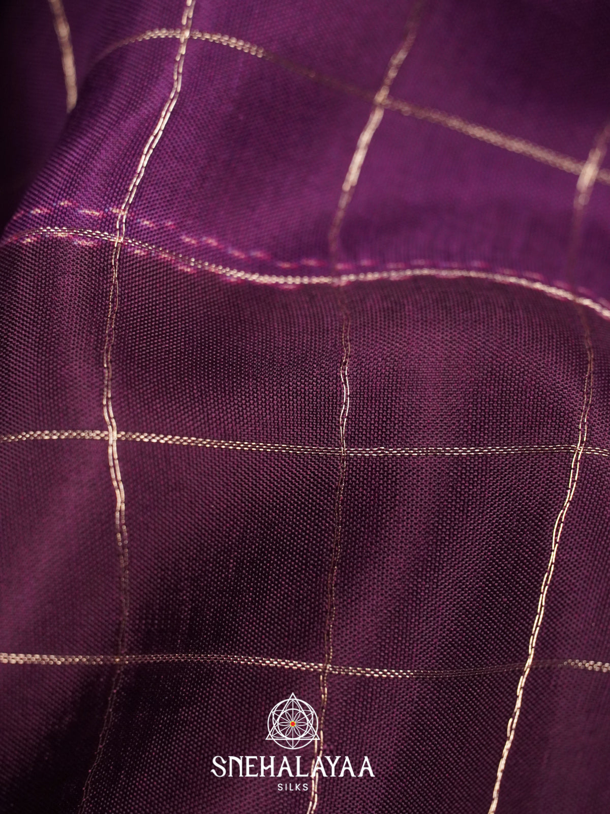 Purple Mysore Silk Saree