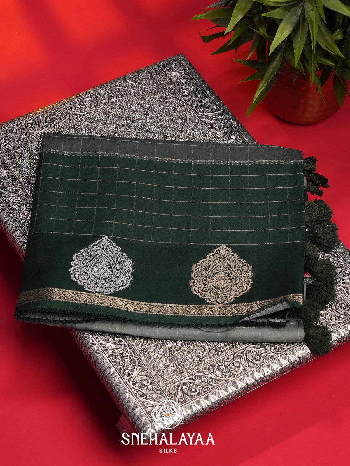 Green Mysore Silk Saree
