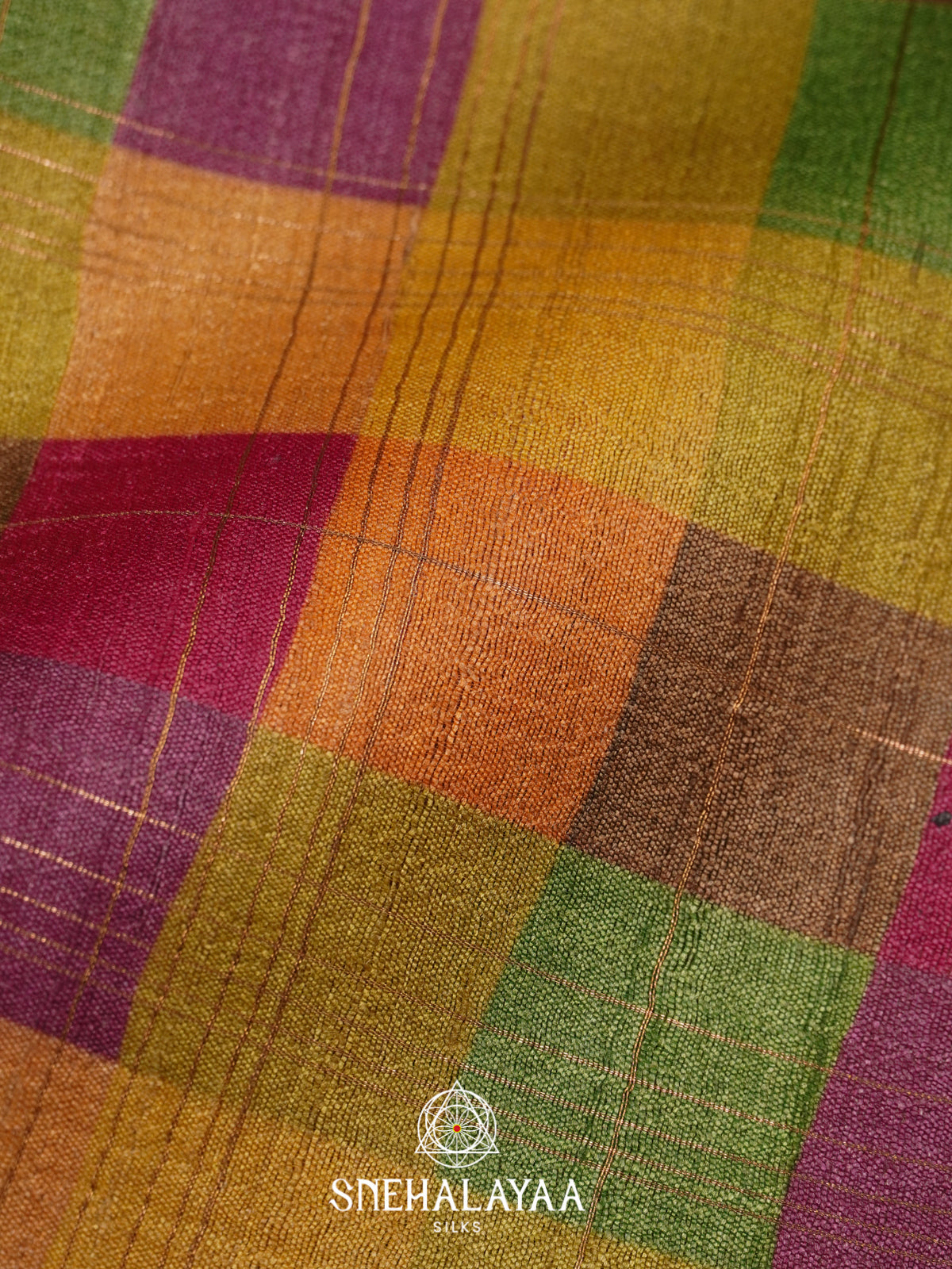 MultiColour Tussar Saree