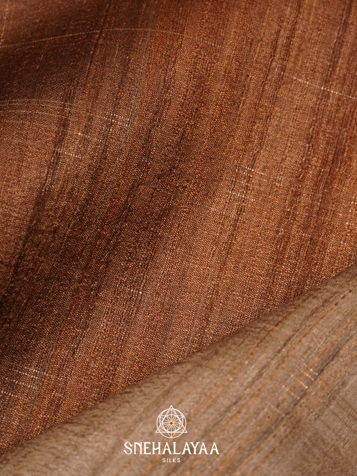 Brown Tussar Saree