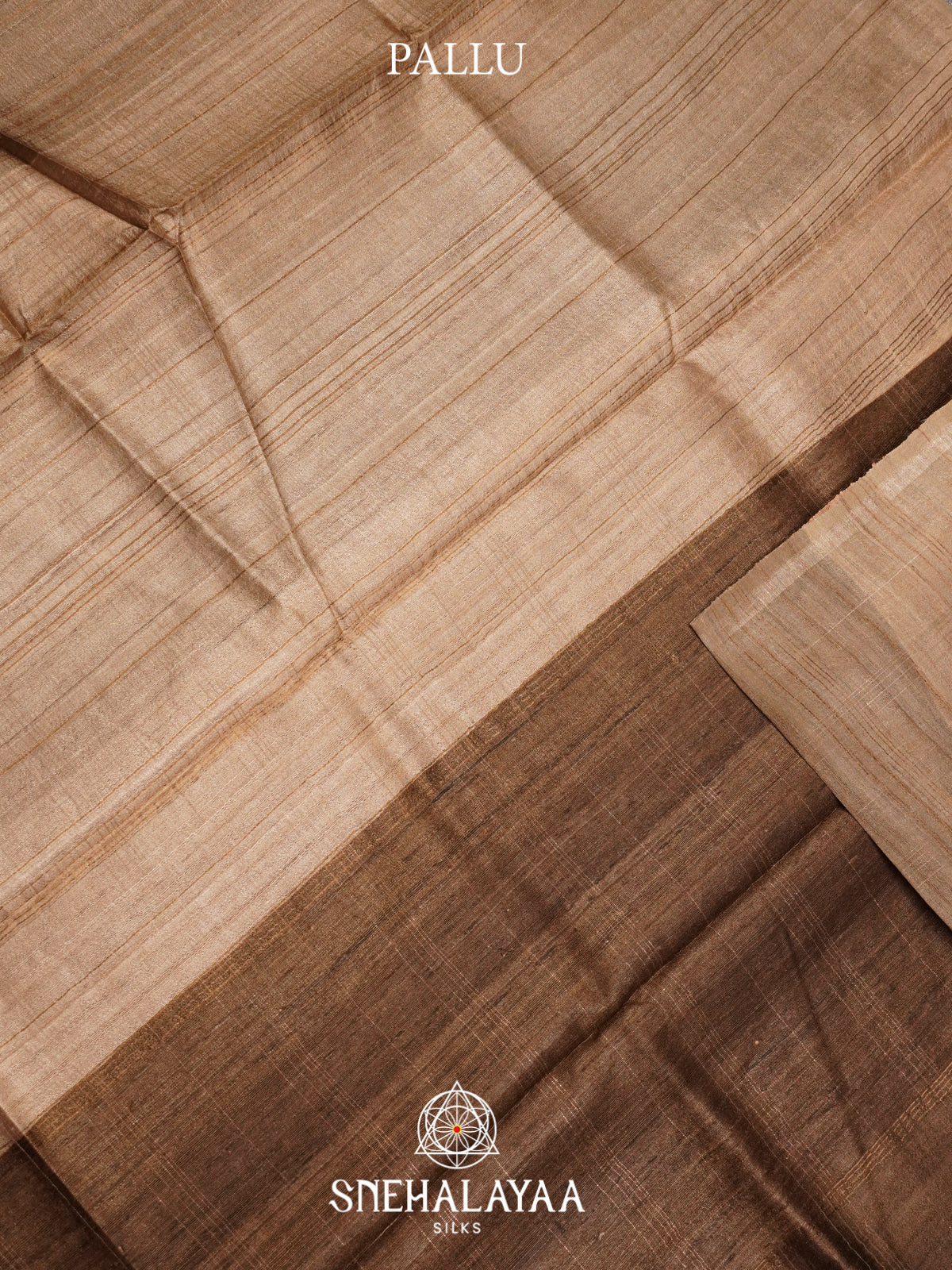 Brown Tussar Saree