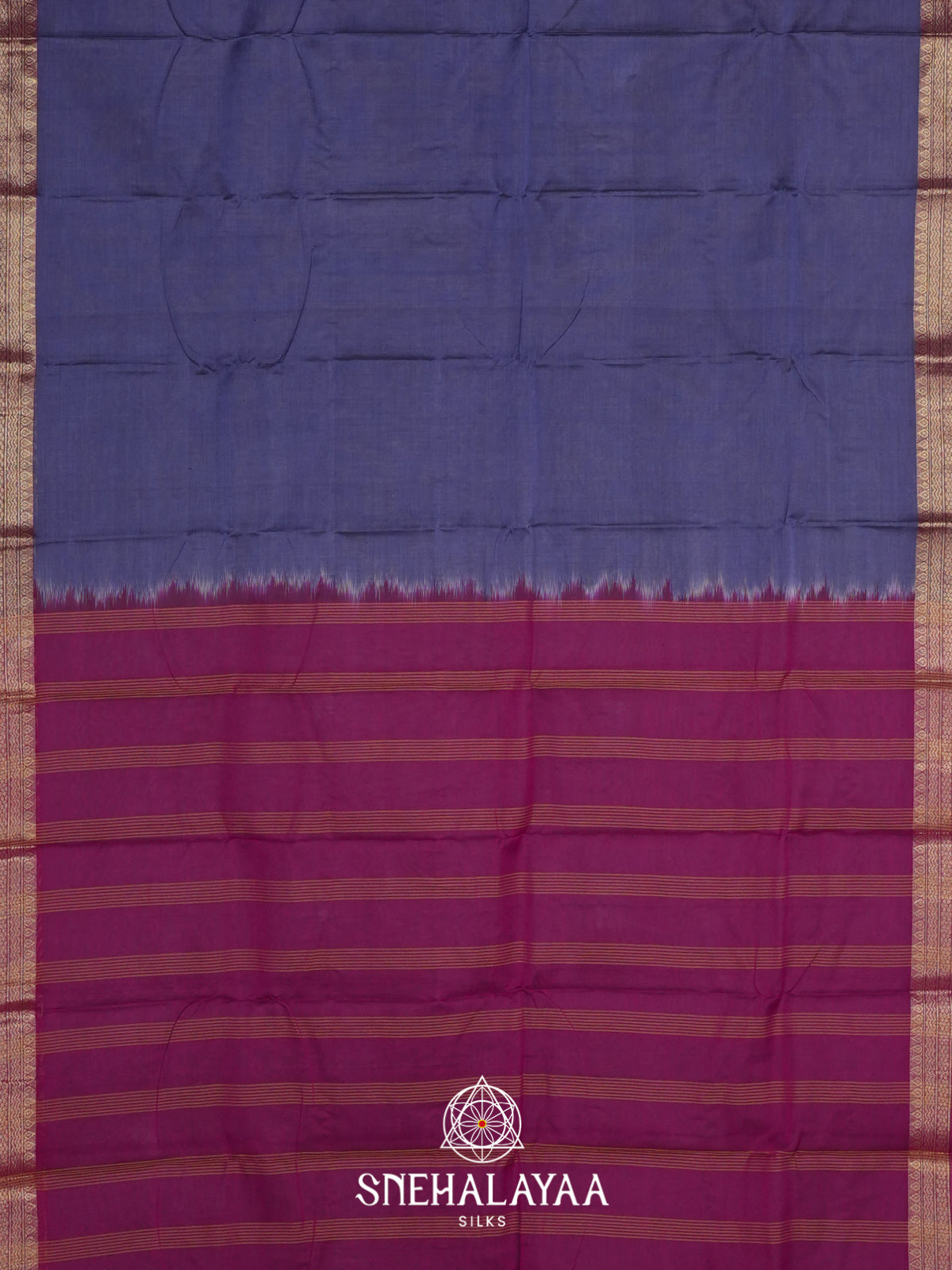 Blue Bengal Silk Cotton Saree