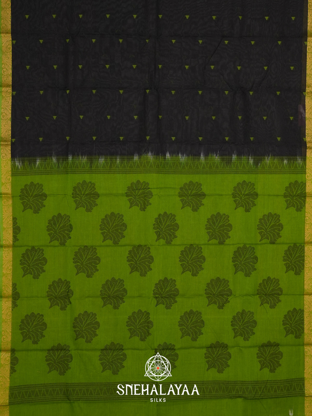 Black Bengal Silk Cotton Saree