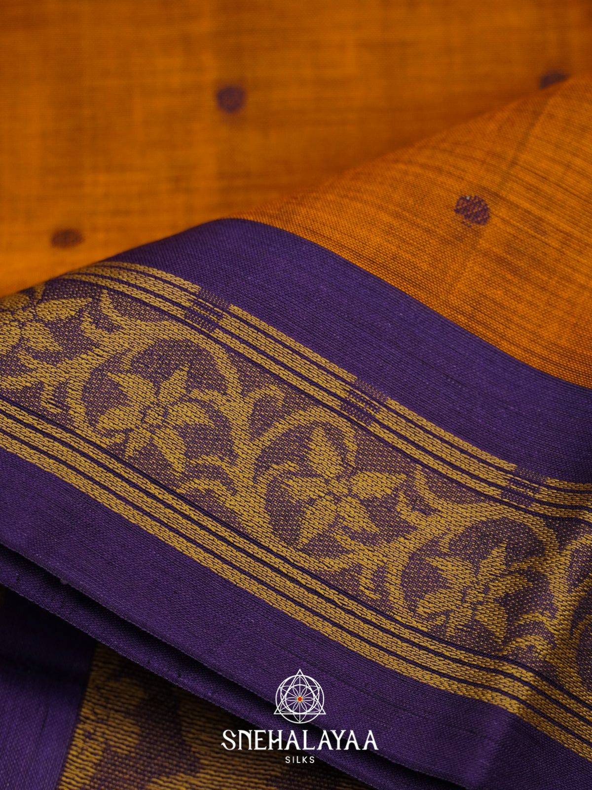 Mustard Bengal Silk Cotton Saree