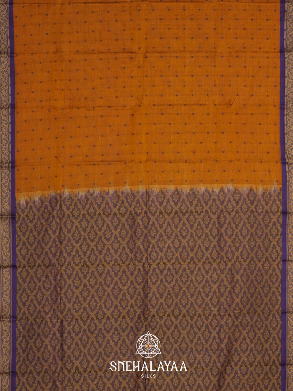Mustard Bengal Silk Cotton Saree