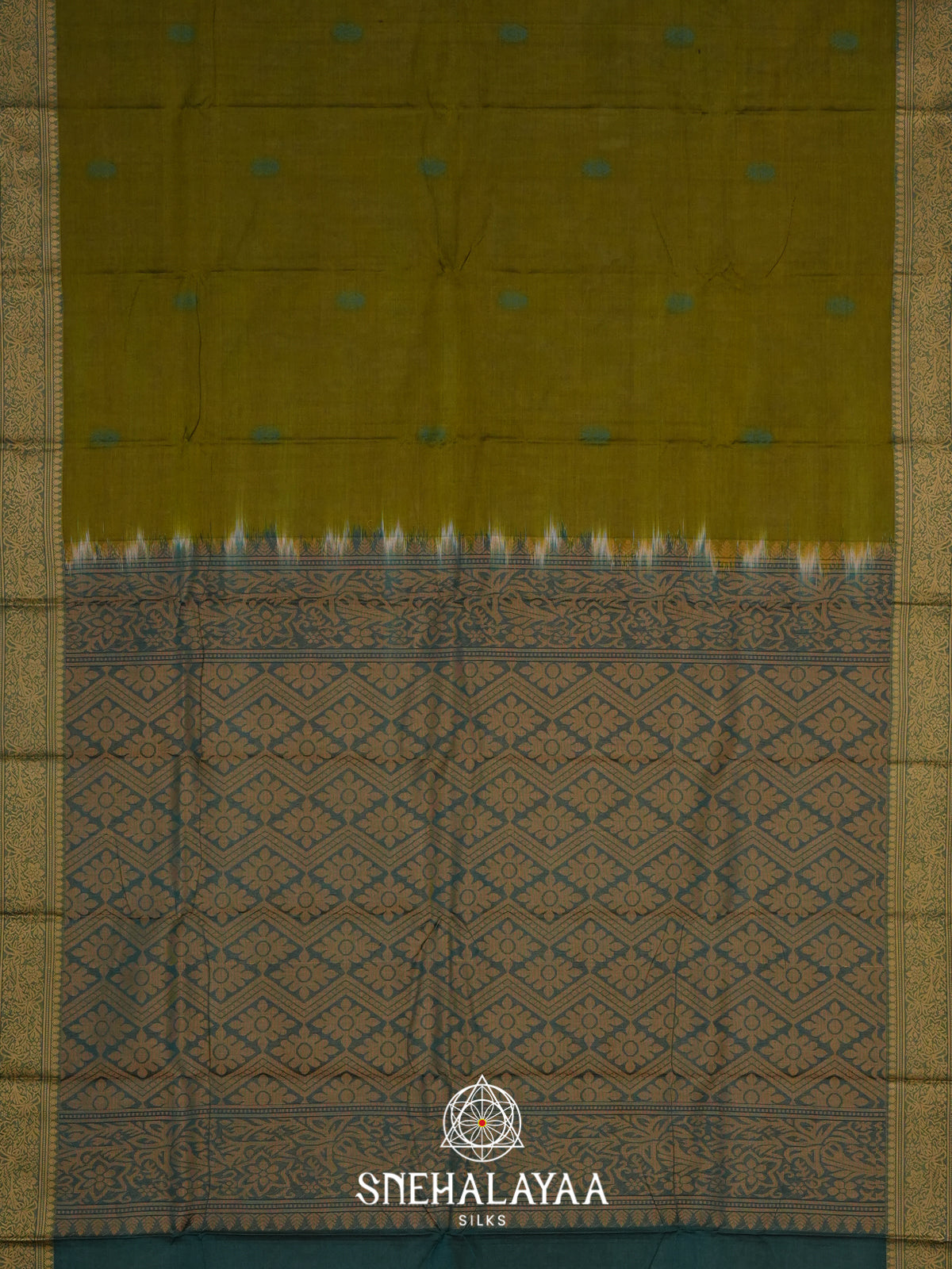 Mehendi Green Bengal Silk Cotton Saree