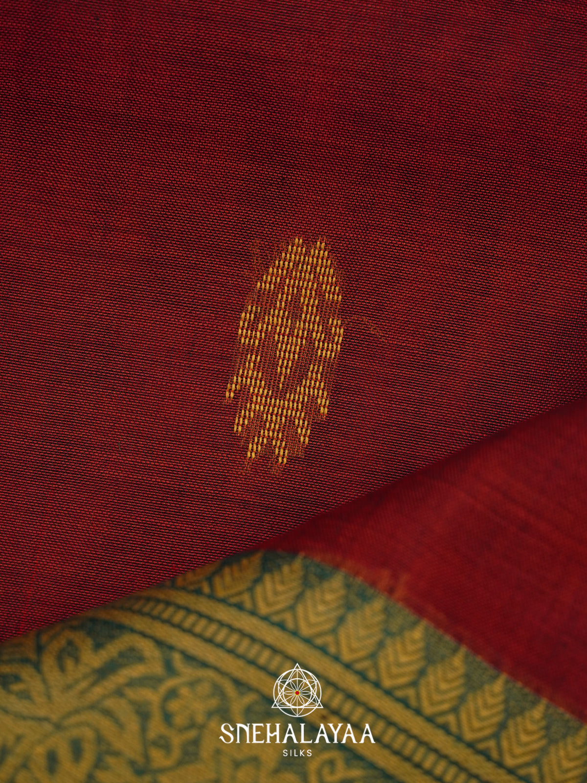 Maroon Bengal Silk Cotton Saree