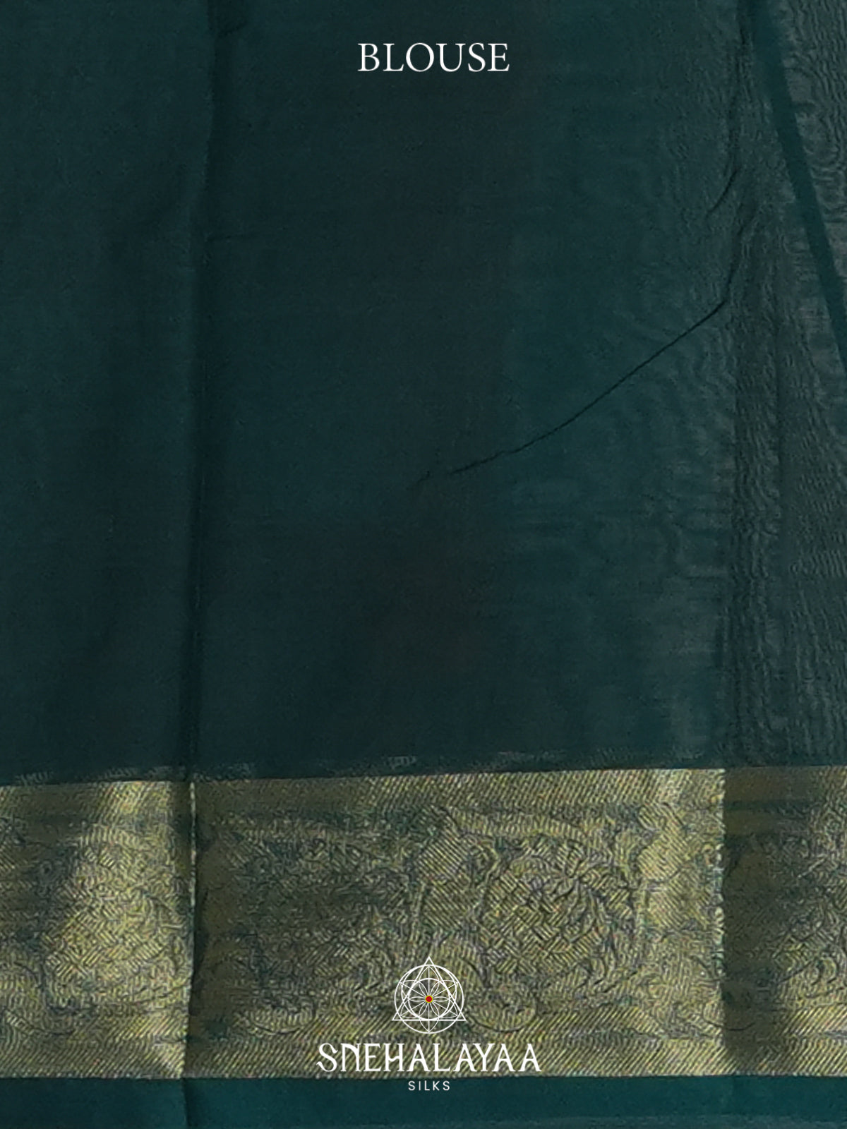 Orange with Bottle Green Checks Bengal Silk Cotton Saree