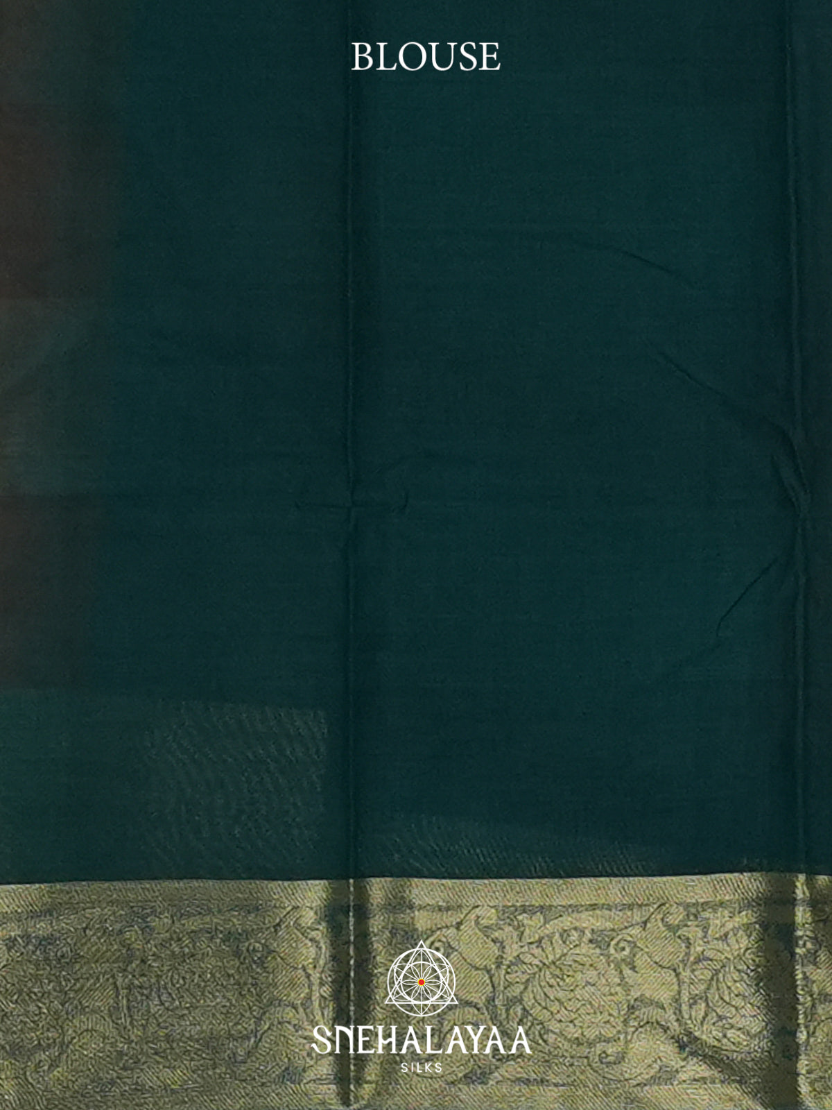 Orange with Green Checks Bengal Silk Cotton Saree
