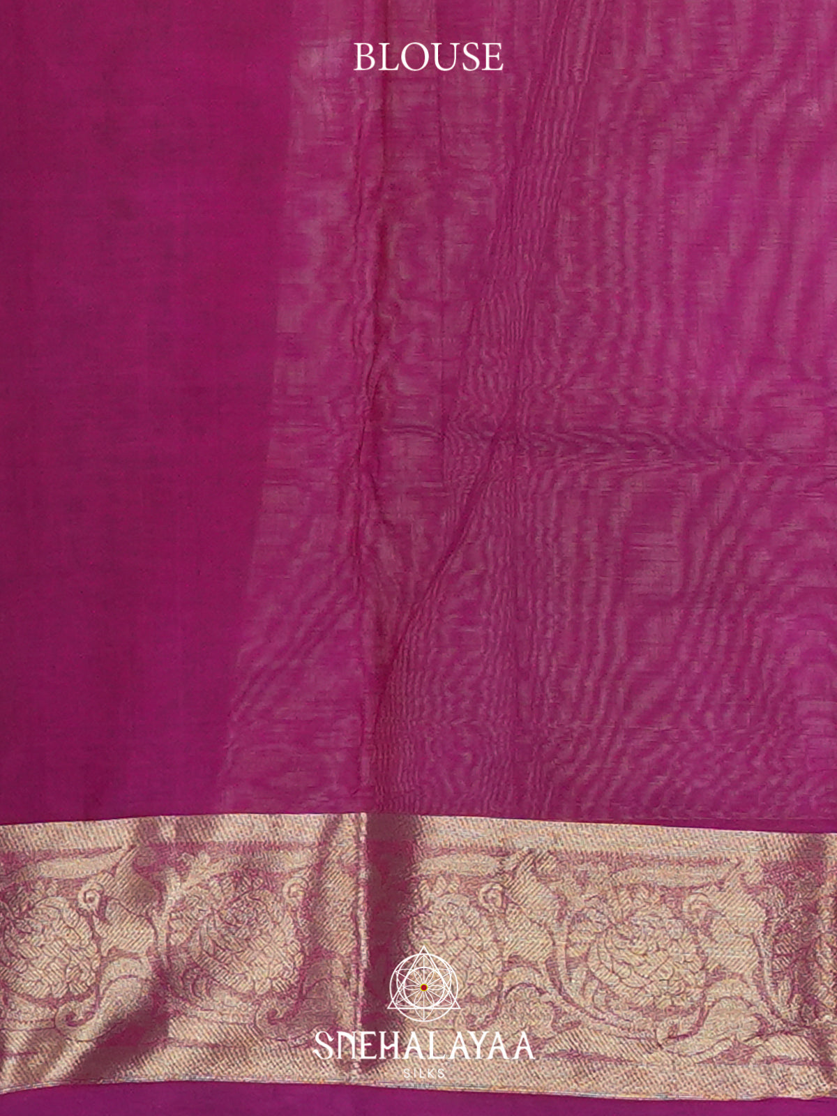 Brown with Magenta Checks Bengal Silk Cotton Saree