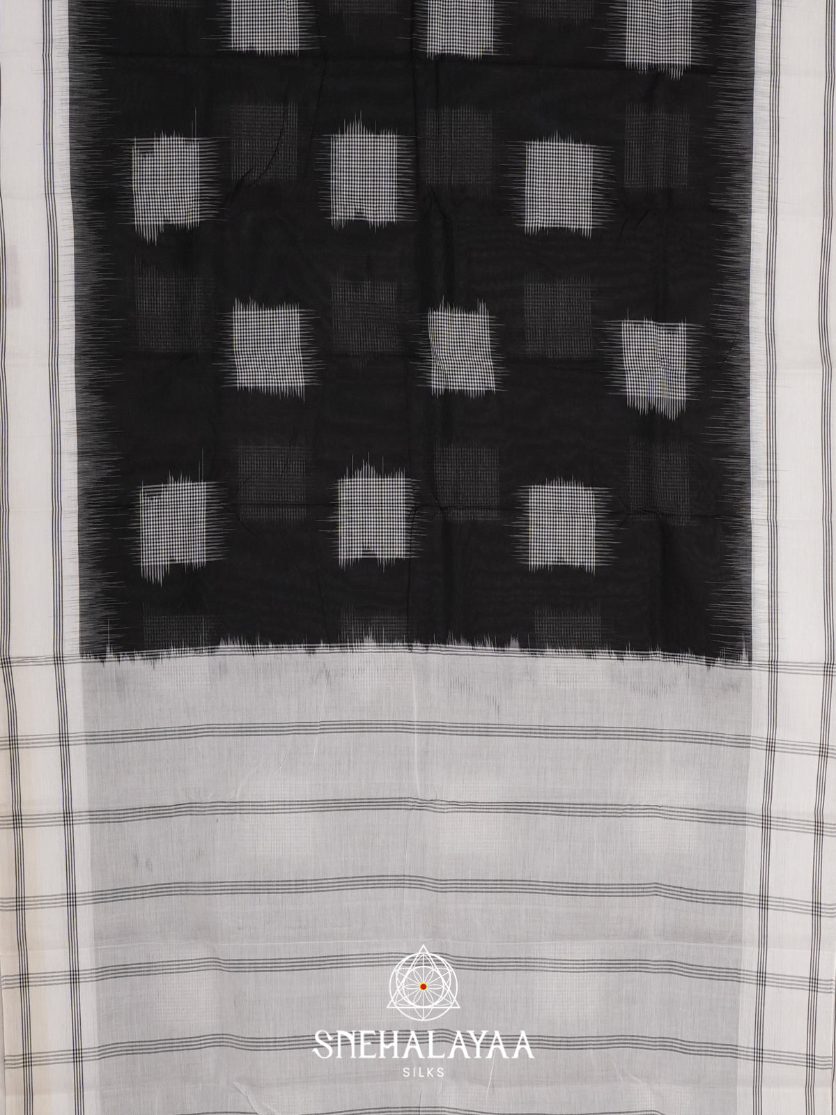 Black Bengal Cotton Saree