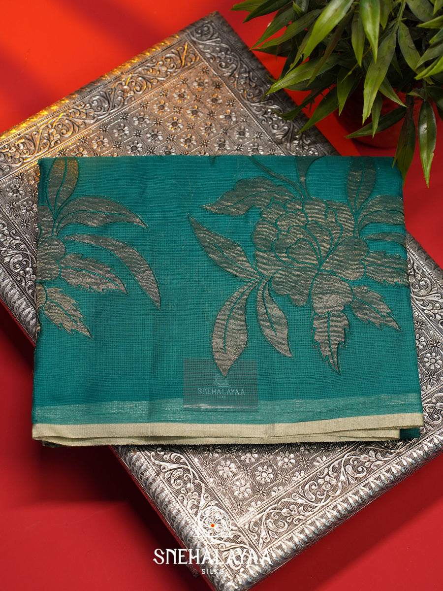 Sea Green Kota Saree