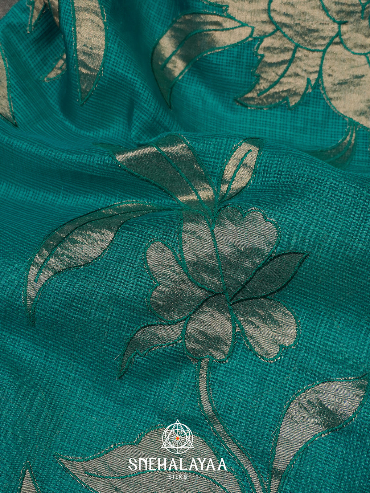 Sea Green Kota Saree