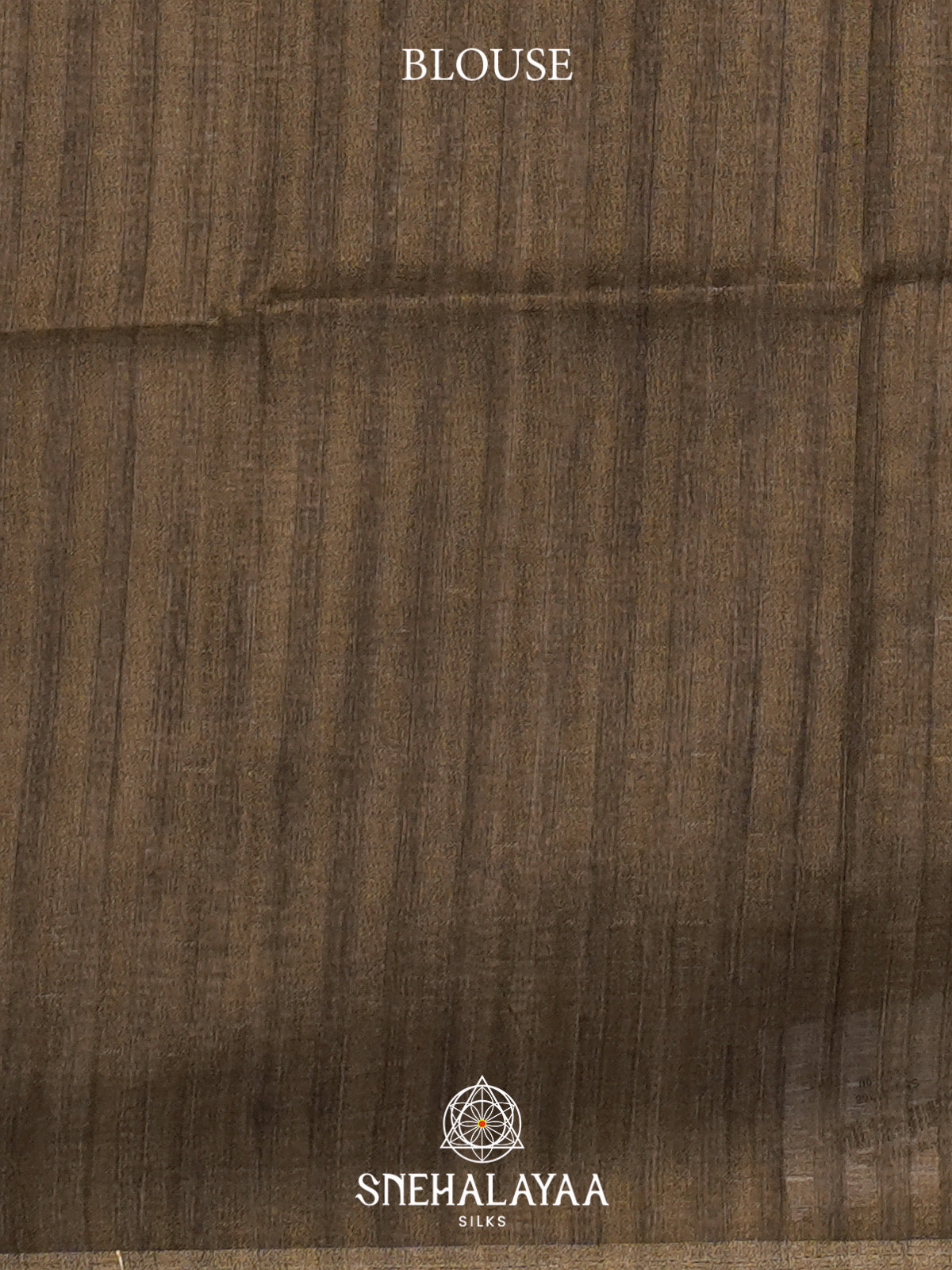 Taupe Brown Tussar Saree