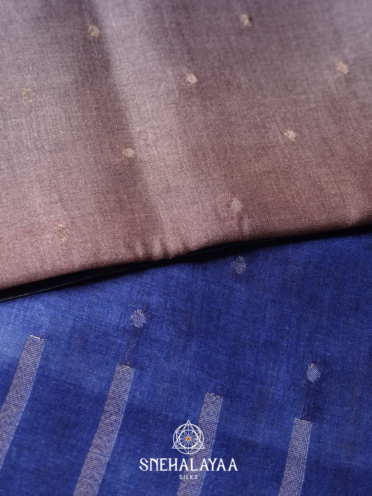 Blue Tussar Saree