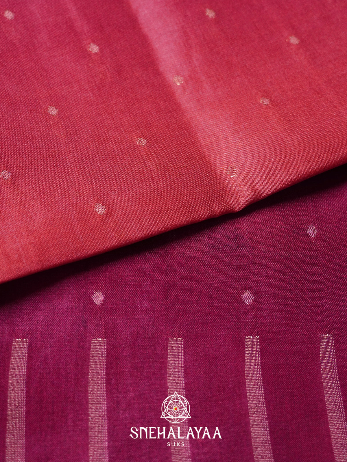 Pink Tussar Saree