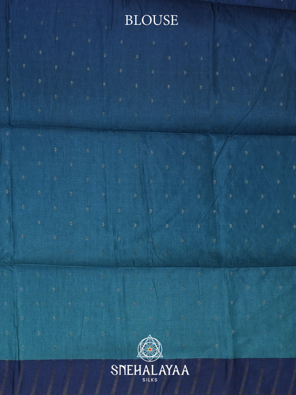 Navy Blue Tussar Saree