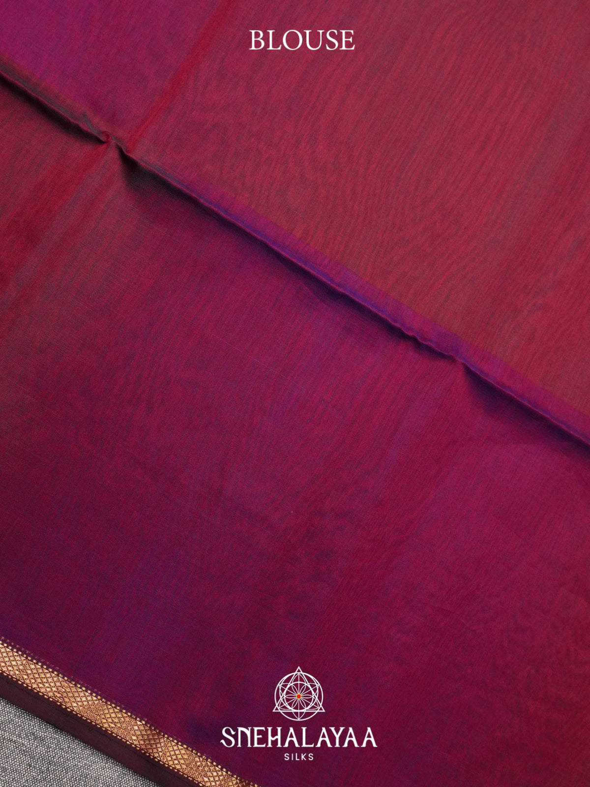 Magenta Maheshwari Silk Cotton Saree
