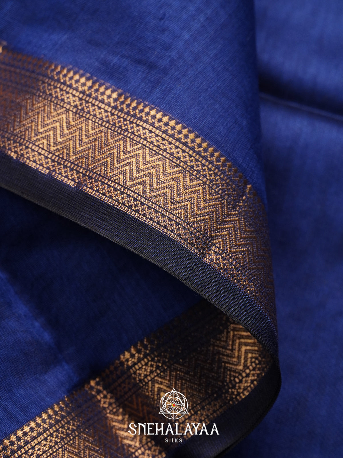 Blue Maheshwari Silk Cotton Saree