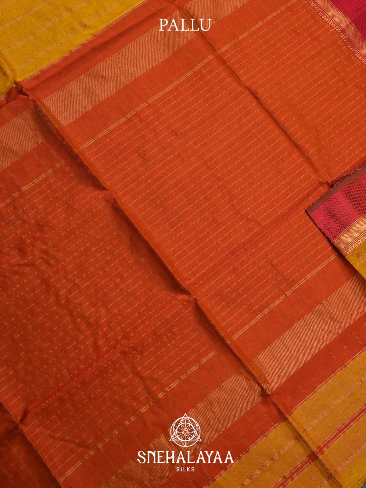 Yellow Maheshwari Silk Cotton Saree