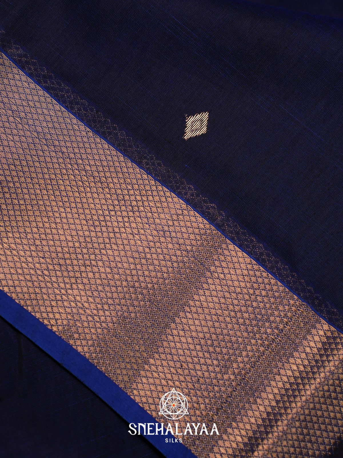 Blue Maheshwari Silk Cotton Saree