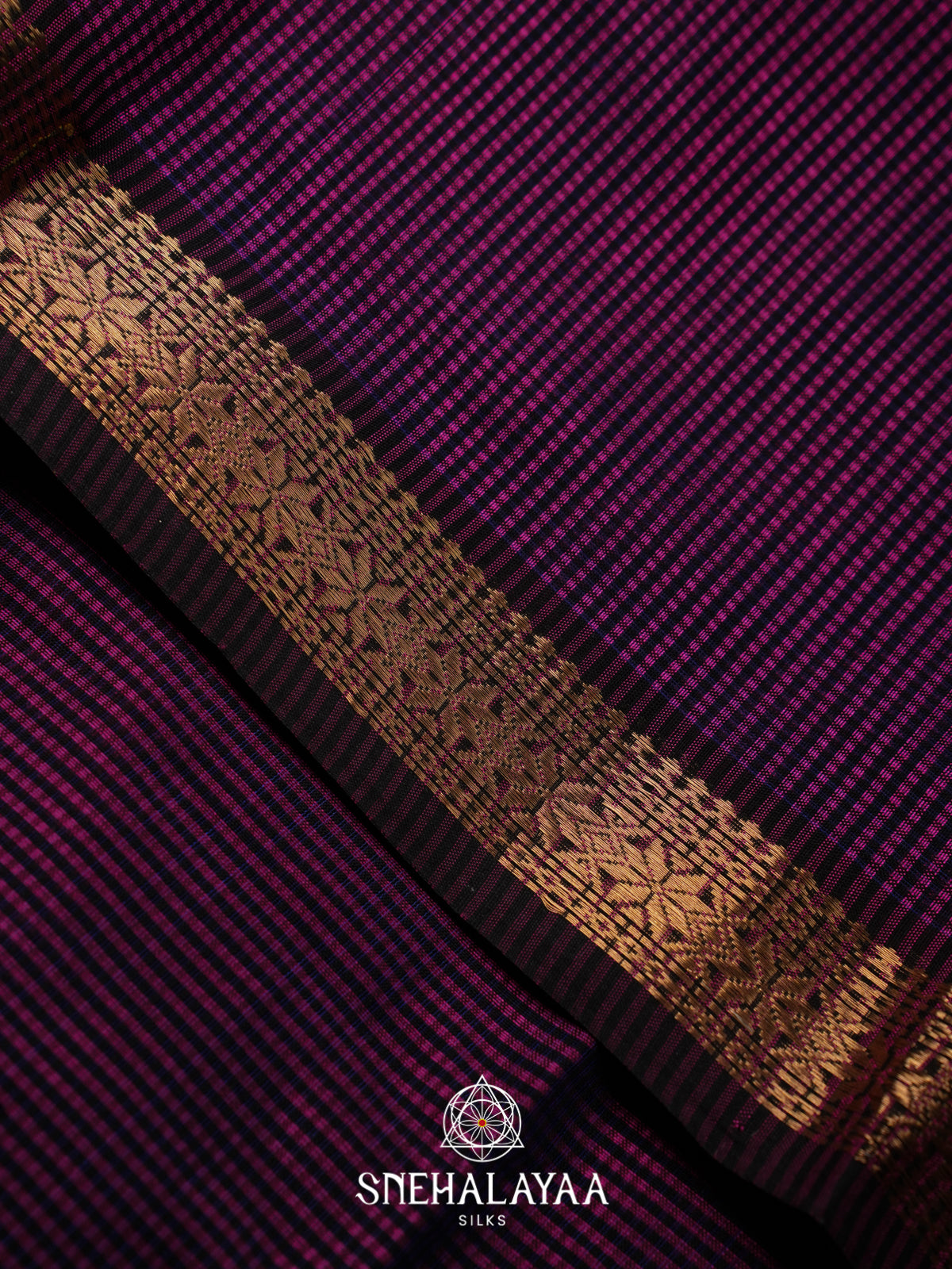 Purple Maheshwari Silk Cotton Saree