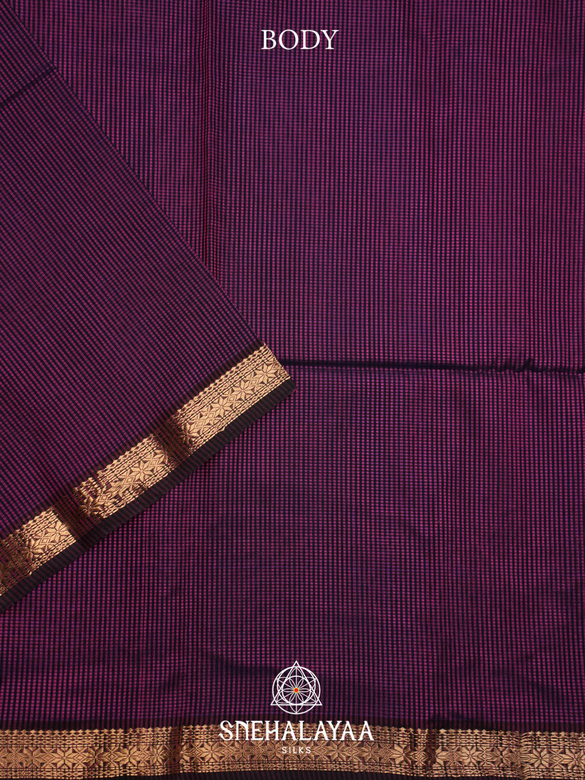 Purple Maheshwari Silk Cotton Saree