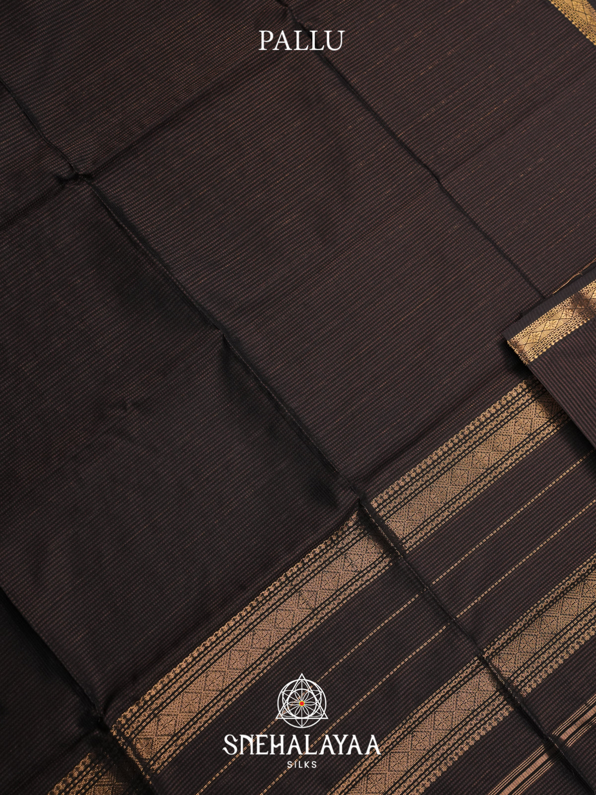 Black Maheshwari Silk Cotton Saree