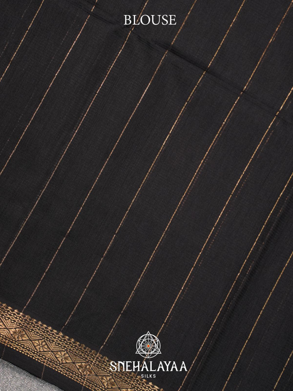 Black Maheshwari Silk Cotton Saree