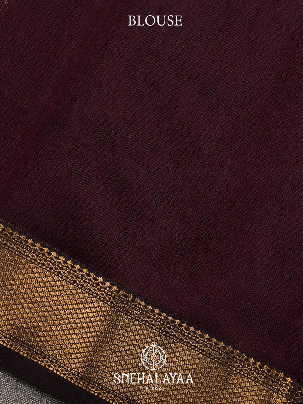 Brown Maheshwari Silk Cotton Saree