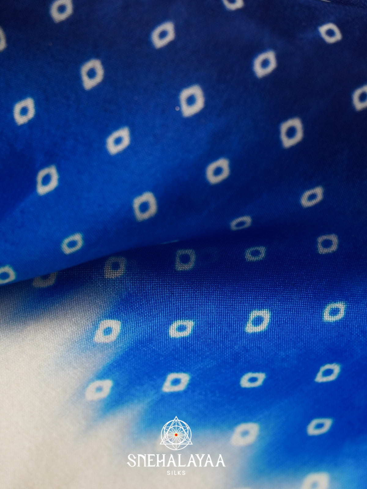 Blue Mysore Silk Saree