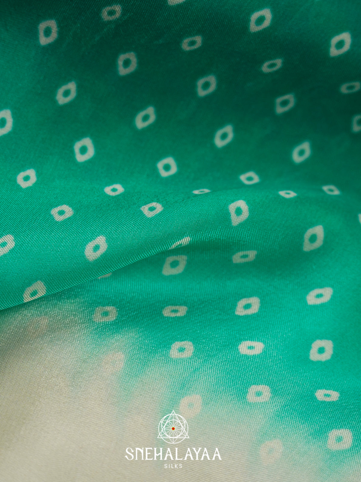 Sea Green Mysore Silk Saree