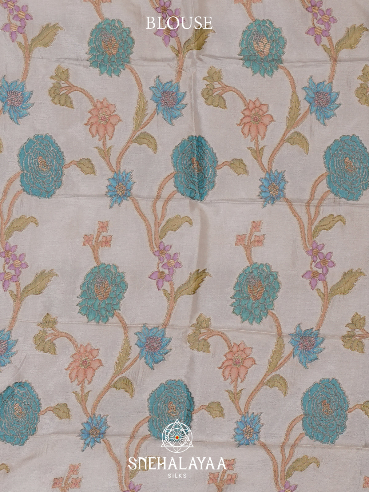 Sea Green Mysore Silk Saree