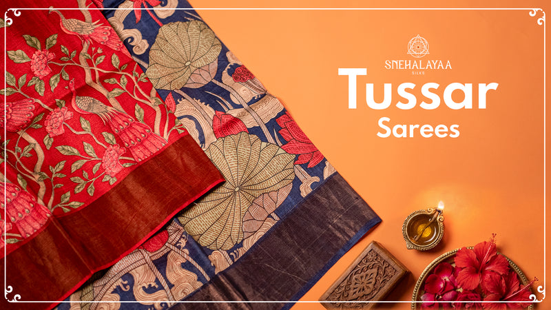 Pure Tussar Silk Sarees