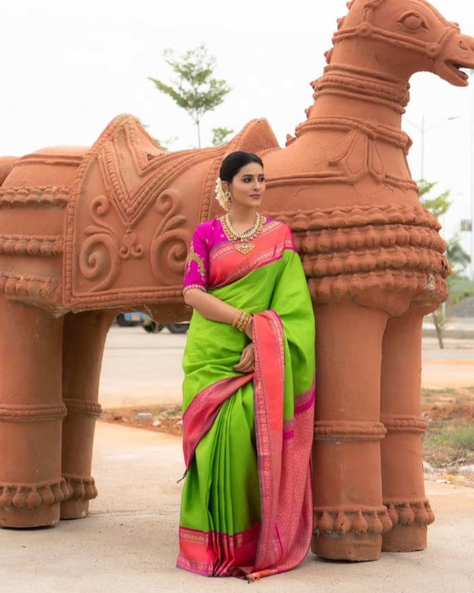 Green Kanjivaram Silk Saree