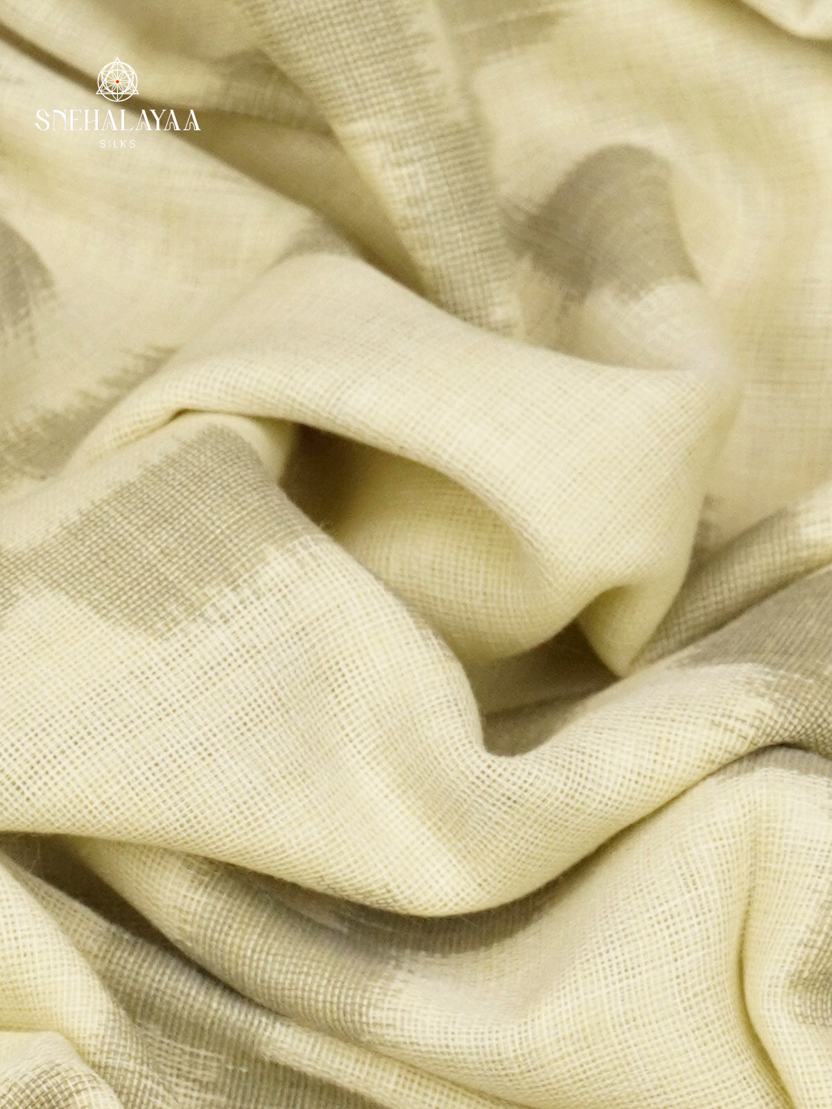 Off White Sambalpuri Cotton Saree