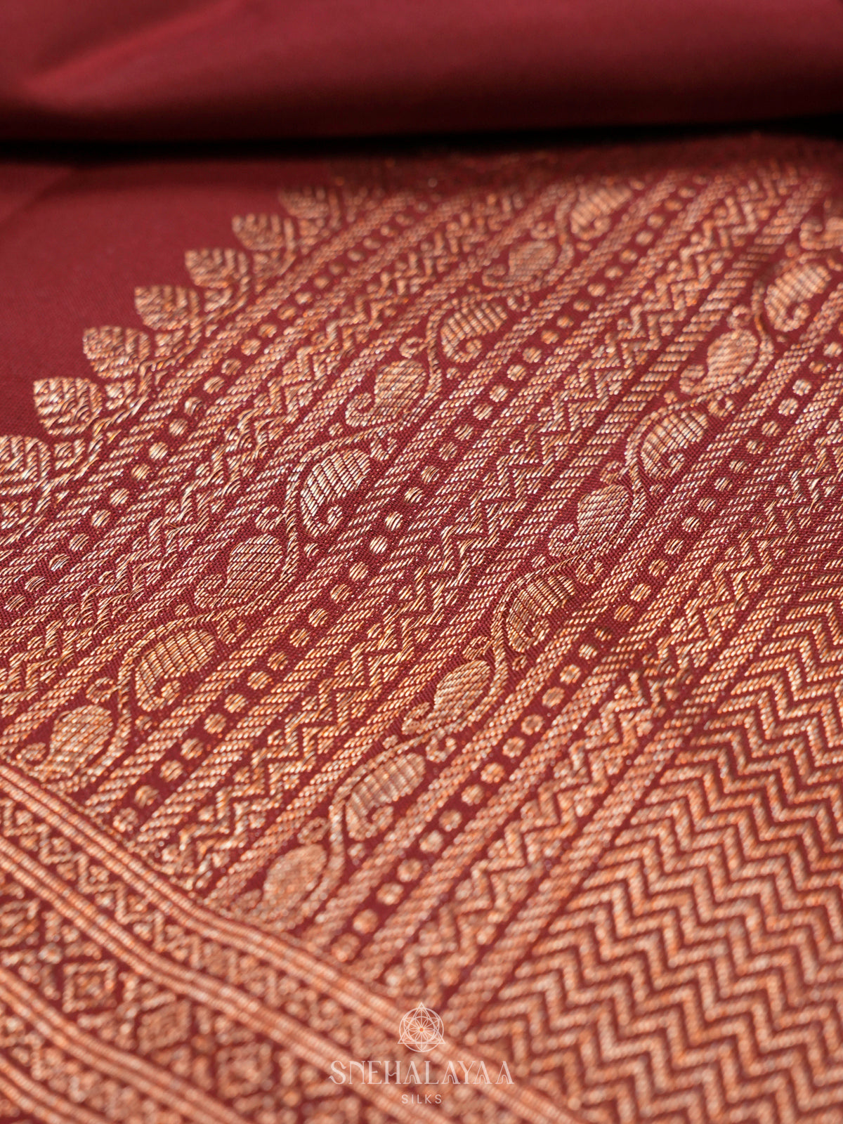 Maroon Kanjivaram Silk Saree