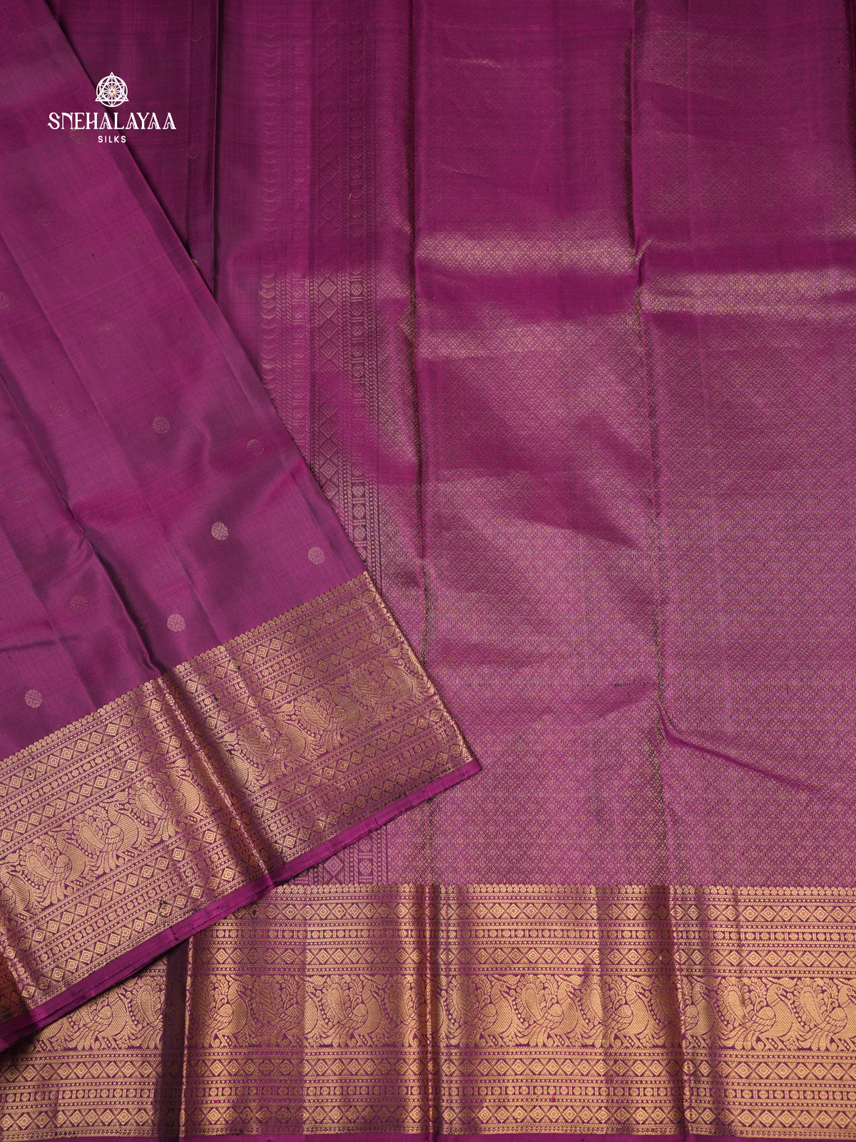 Purple Kanjivaram Silk Saree