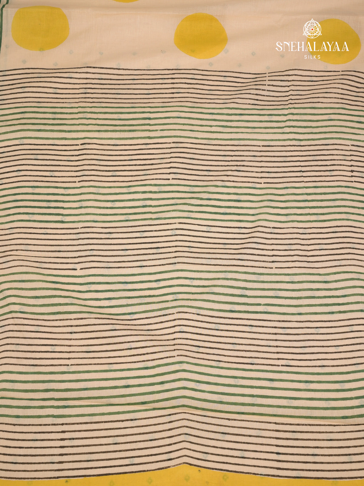 Beige Jaipur Cotton Saree