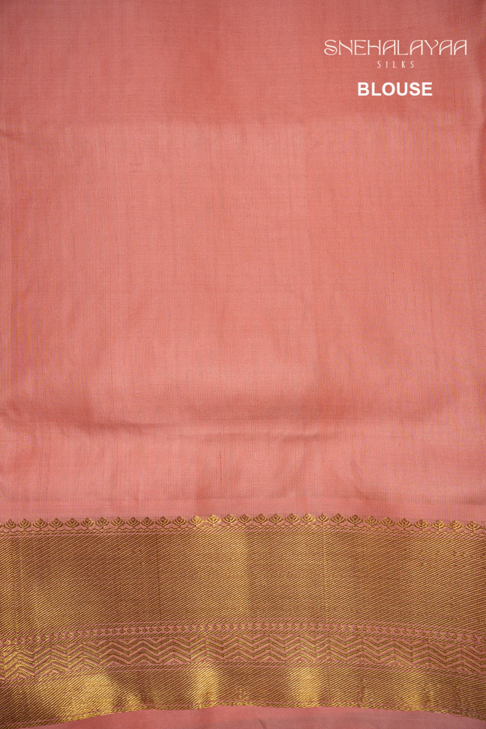 Peach Pink Venkatagiri Silk Saree