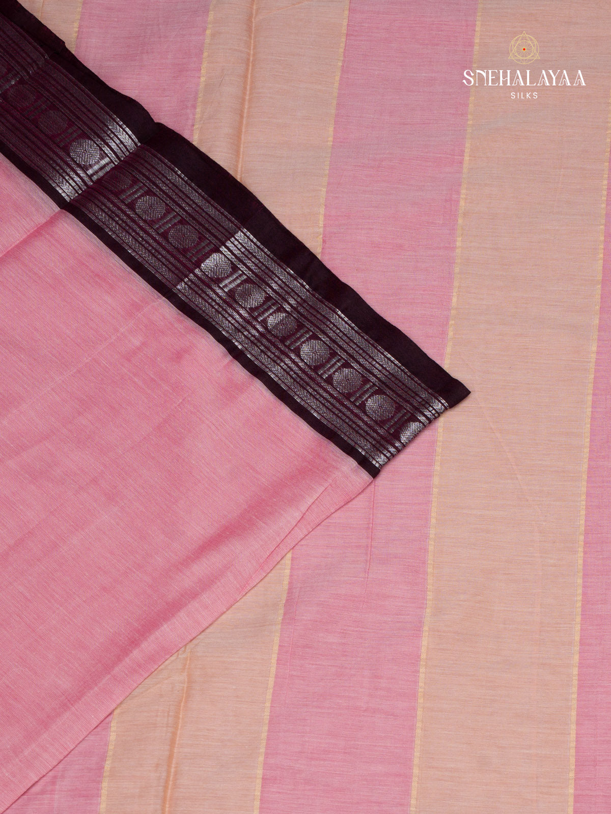 Pink Narayanpet Cotton Saree