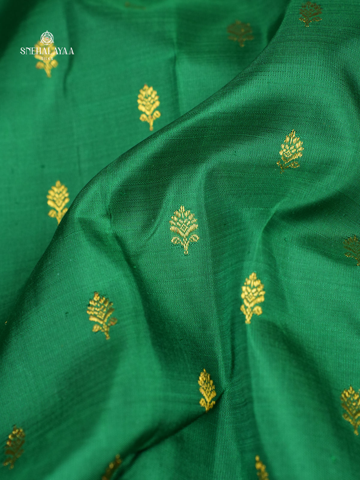 Emerald Green Kanjivaram Silk Saree